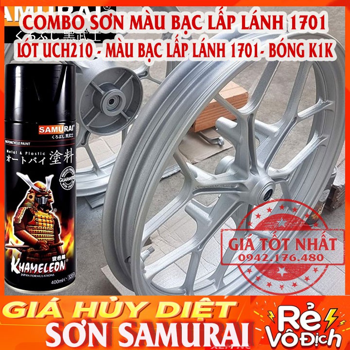 COMBO SƠN SAMURAI MÀU BẠC 1701 3 BƯỚC