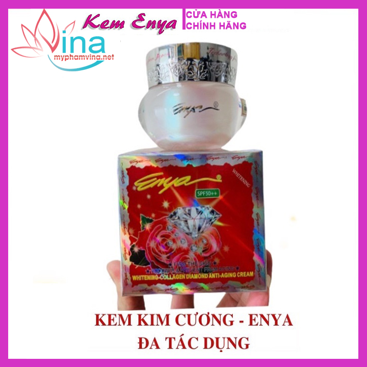 [HCM]Kem Dưỡng Trắng Da Chống Lão Hóa Cao Cấp ENYA Collagen Kim Cương 25gr