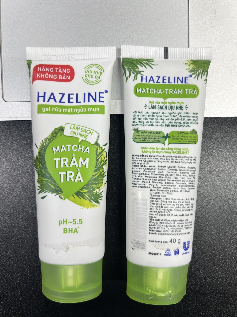 Sửa mặt Hazeline Matcha tràm trà 40g