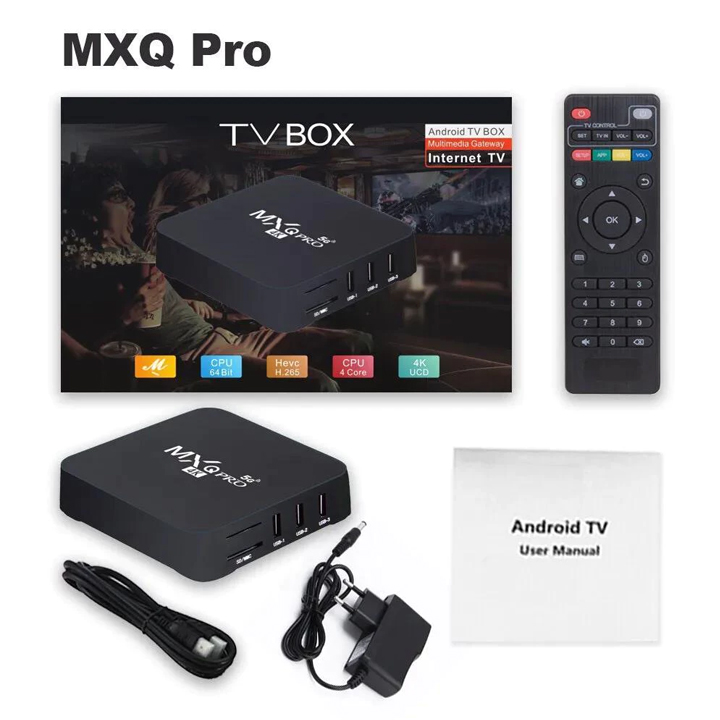 Tivi Box 16+256GB MXQ Pro 4K 5G Tiếng Việt Biến TV thường thành Smart TV xem Youtube hát Karaoke