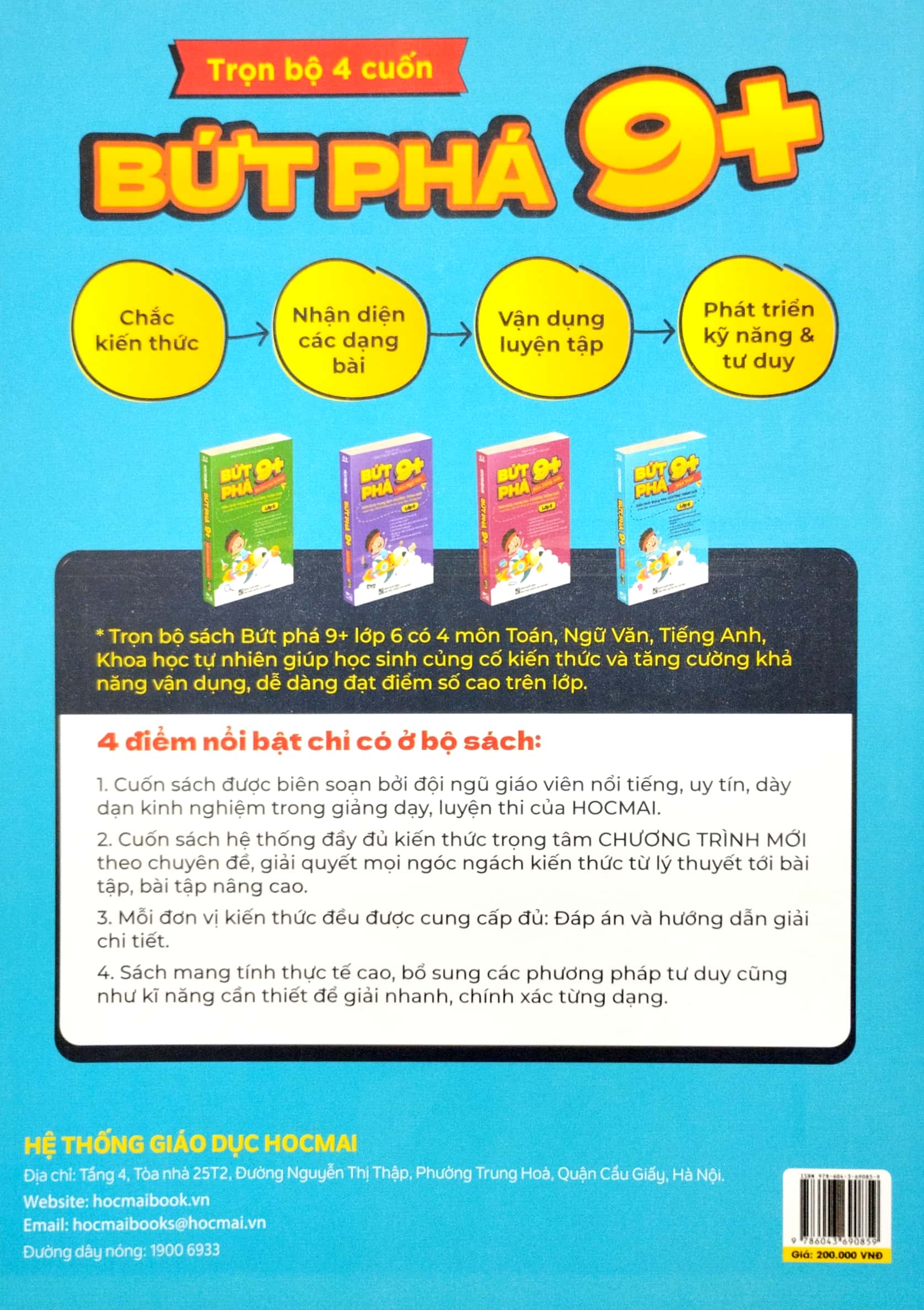 Sách Fahasa - Bứt Phá 9+ Môn Toán Lớp 6 (Kiến Thức Trọng Tâm Chương Trình Mới)