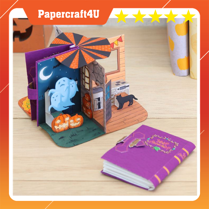 Mô hình giấy lể hội Halloween thu nhỏ