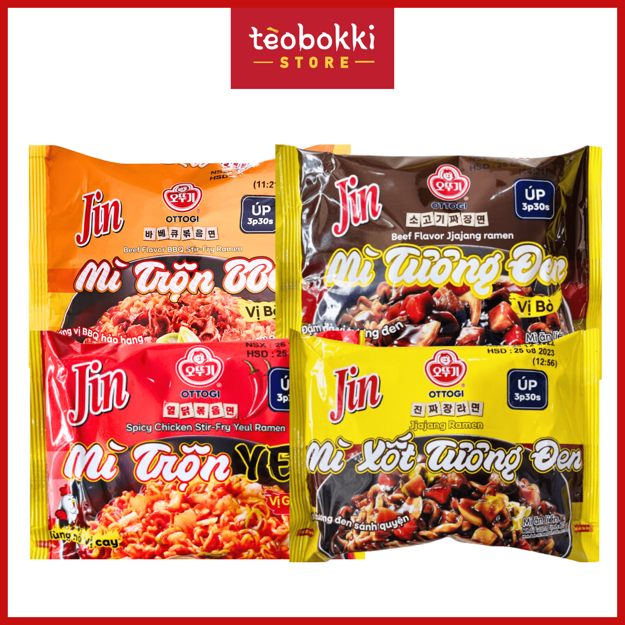 Combo 5 gói mì trộn Ottogi mini - Mì cay Hàn Quốc