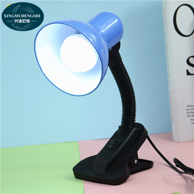 XMDS Led Desk Lamp Metal Clip Bedside Learning Desktop Reading Night Light