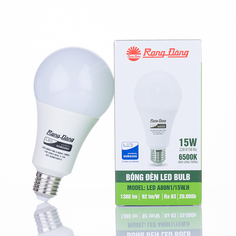 Bóng đèn led bulb tròn a80n1 15w