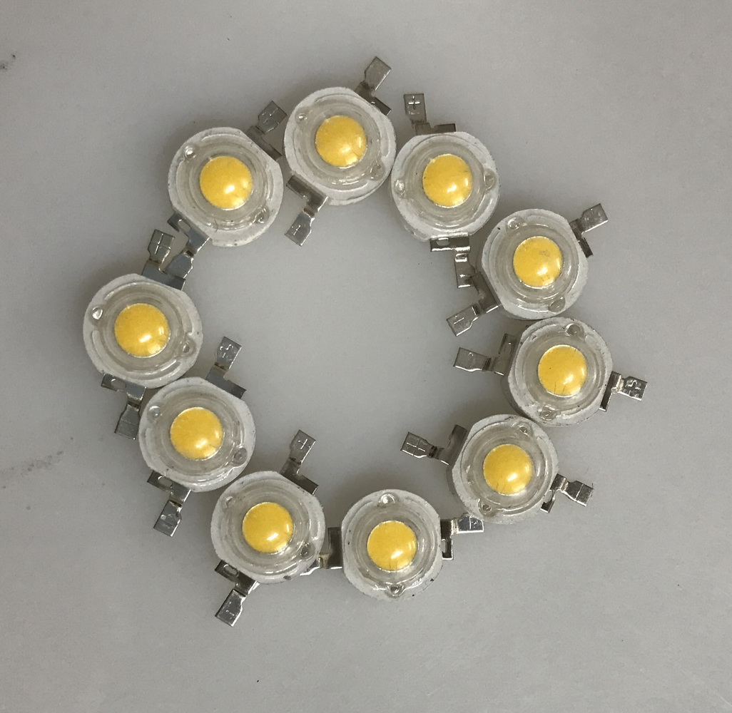 Combo 10 led Luxeon 3W, không đế, SenY