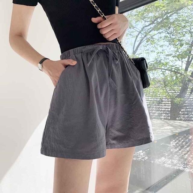 Quần short nữ chất đũi sần nhẹ mát
