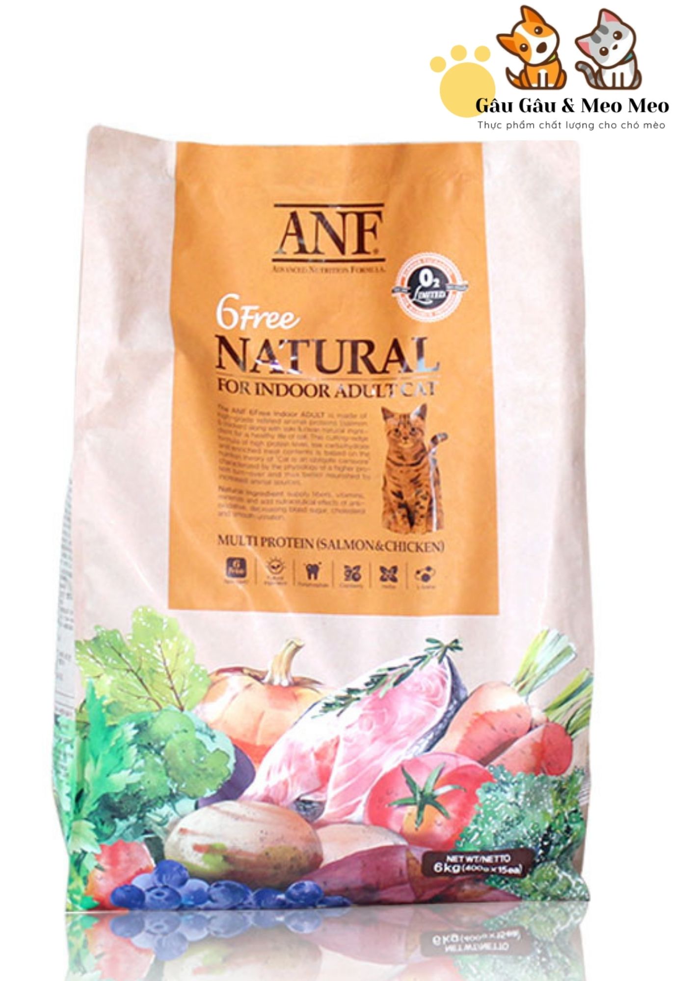 Thức ăn mèo ANF (Nguyên seal 1,6kg & 5,6kg) nhập khẩu chính hãng