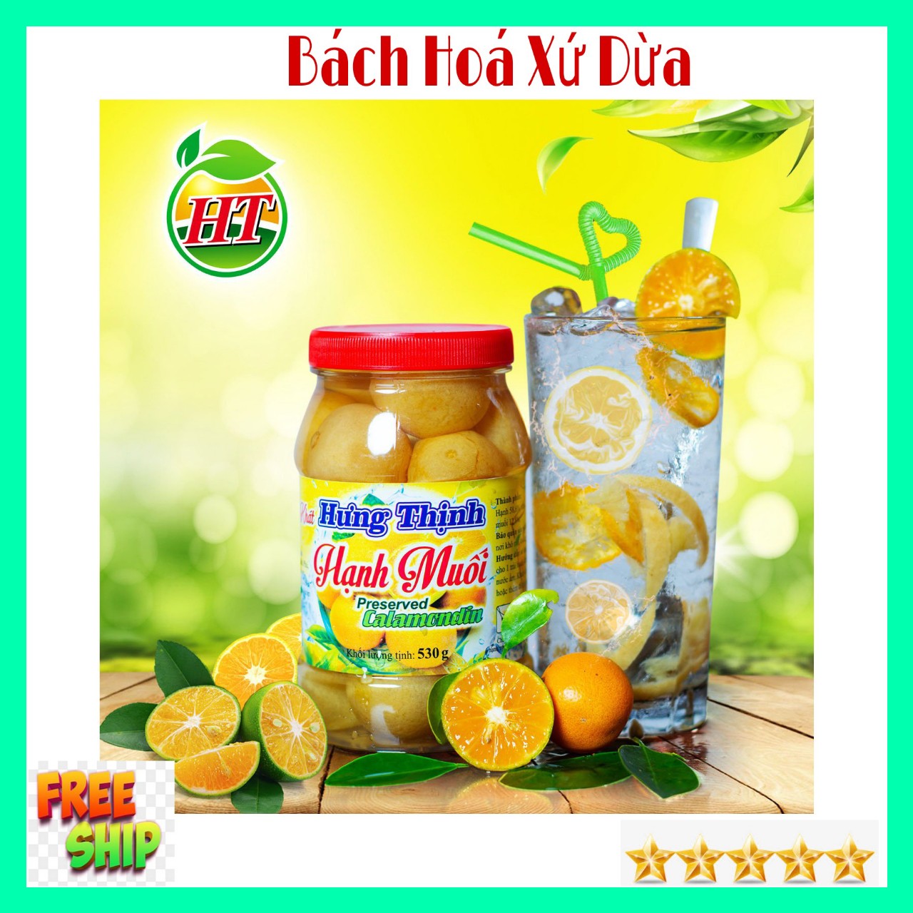 (FREESHIP) Hủ 530gr Hạnh Muối Hưng Thịnh