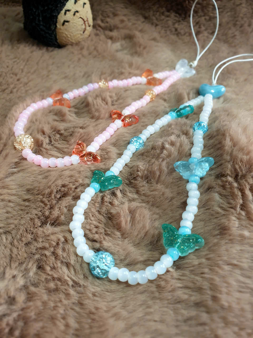 Handmade Bag Charm / Keychain / Phone Lanyard “Sky Dream”