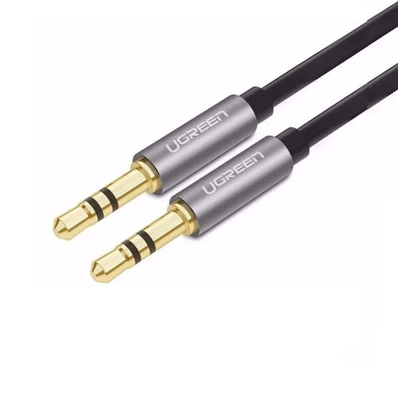 Ugreen 10737 5m màu đen cáp âm thanh 2 đầu 3.5mm dương dây tròn tpe cao cấp av119