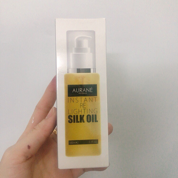 [+Tặng mũ trùm][HCM]TINH DẦU BÓNG TÓC OLIVE INSTANT RE LIGHTING SILK OIL AURANE 100ML