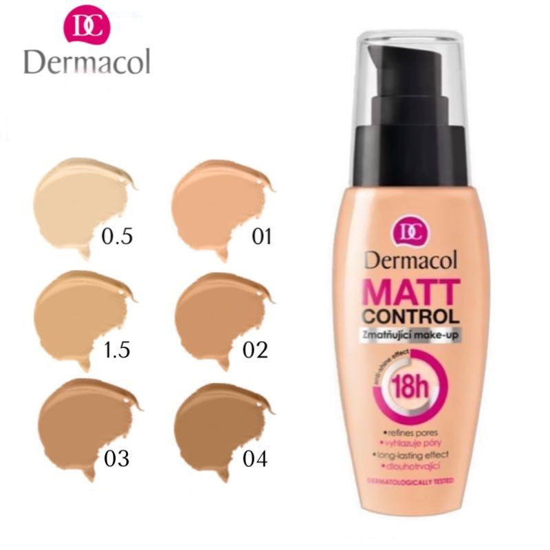 Kem Nền Kiềm Dầu Dermacol Matt Control 18h Make-Up 30ml