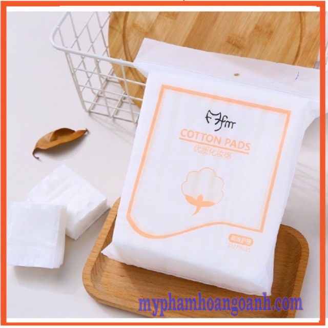 Bông tẩy trang con mèo 3 lớp Cotton Pads túi 222 miếng