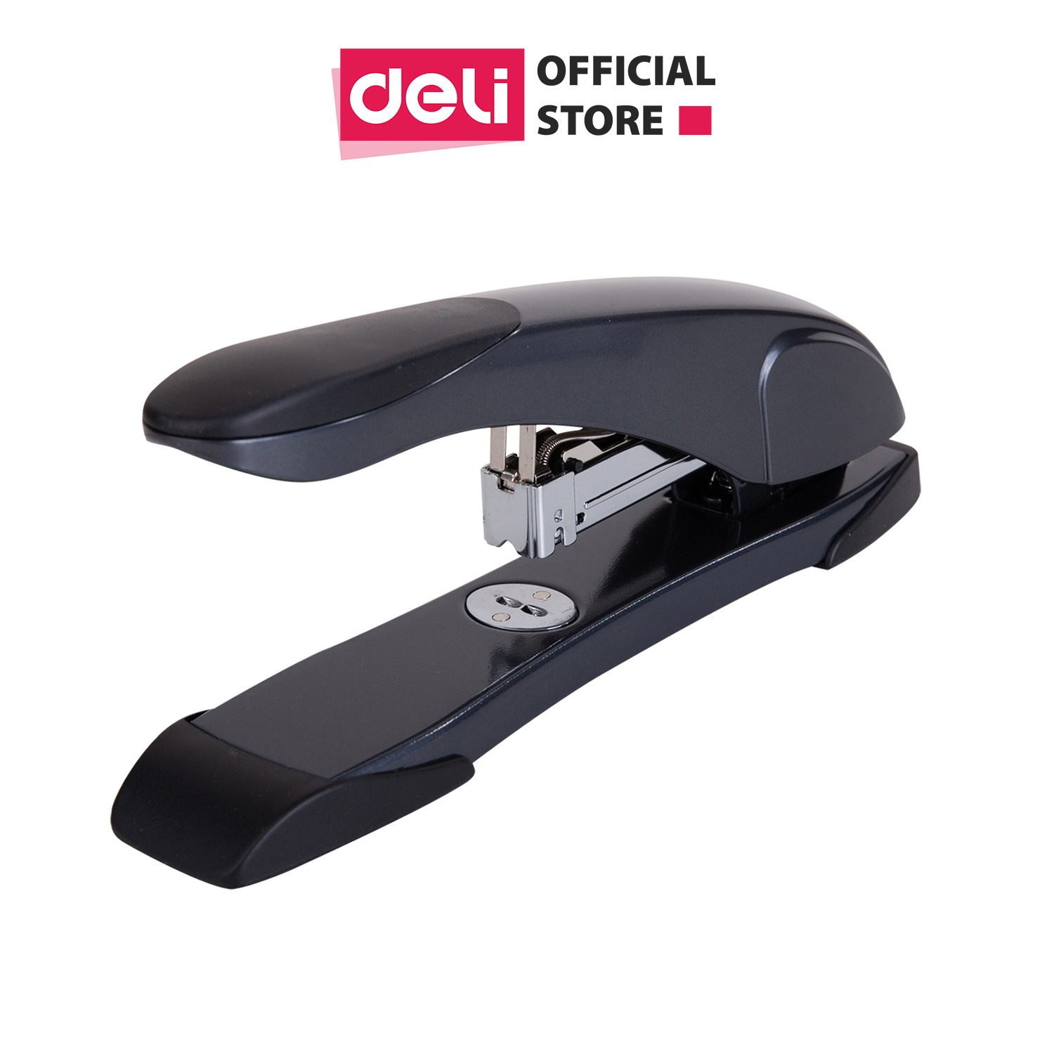 Dập ghim Deli, cỡ lớn 60 trang, Đen, Bạc - 1 cái E0391