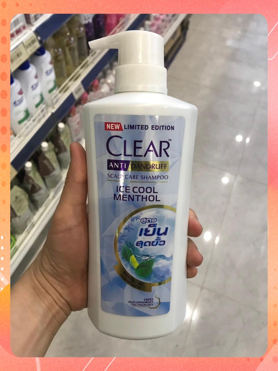 [Nhập RAISINGSTAR18, giảm 30k cho đơn 99k]DẦU GỘI CLEAR BẠC HÀ 450ML