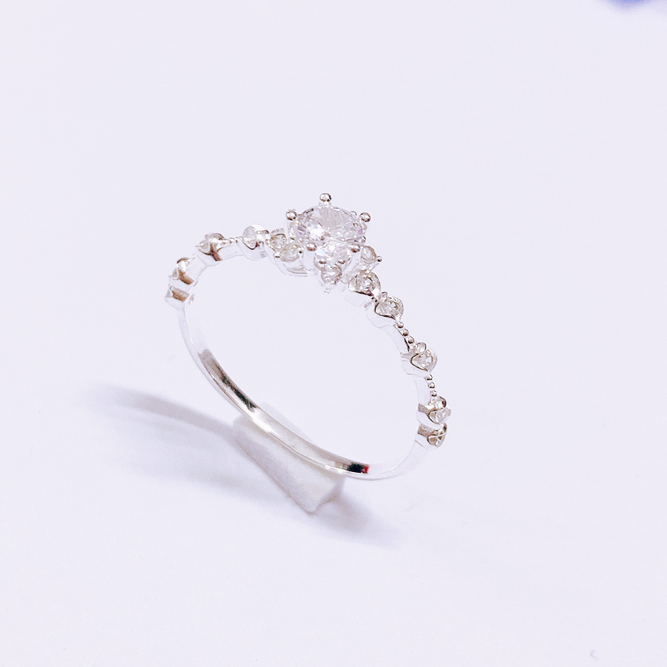 Nhẫn Nữ Bạc Ta - Nhẫn Đính Đá Siêu Xinh  - TRANG SỨC BẠC TNJ CAM KẾT HÀNG CHUẨN ẢNH CHẤT LƯỢNG TỐT PHỤC VỤ TẬN TÌNH CHU ĐÁO