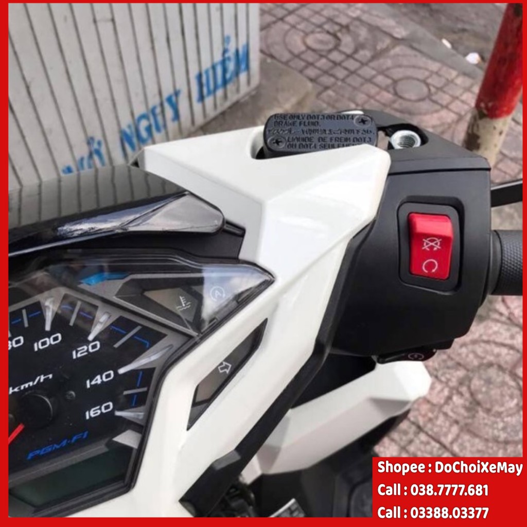 [HCM]Nút Đỏ Tắt Mở Máy Sh 300I Gắn Dc Mọi Loại Xe