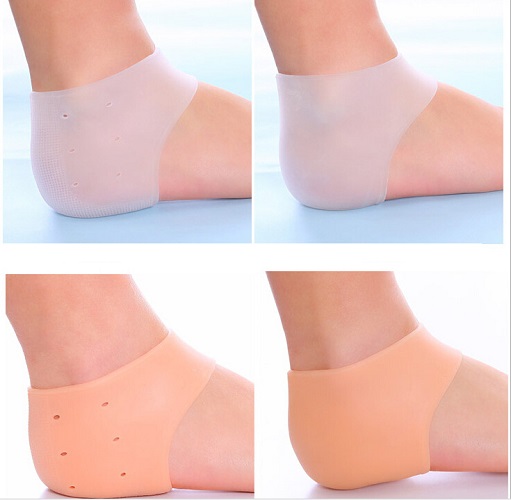 [HÀNG CÓ SẴN]-Bộ 2 đôi vớ chân silicon bảo vệ gót chân cho nam và nữ, phù hợp với nhiều cỡ chân, giảm thiểu đau nhức, mỏi hay chai, nứt chân+ Tặng kèm hình dán ngẫu nhiên