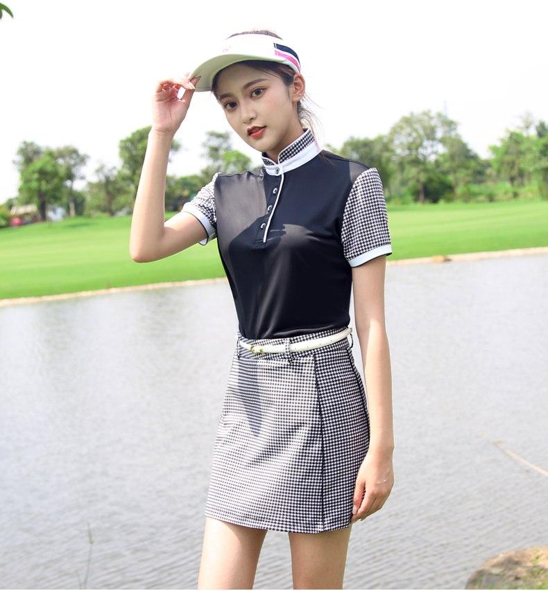 VÁY GOLF KẺ SỌC TRANG NHÃ - QZ039