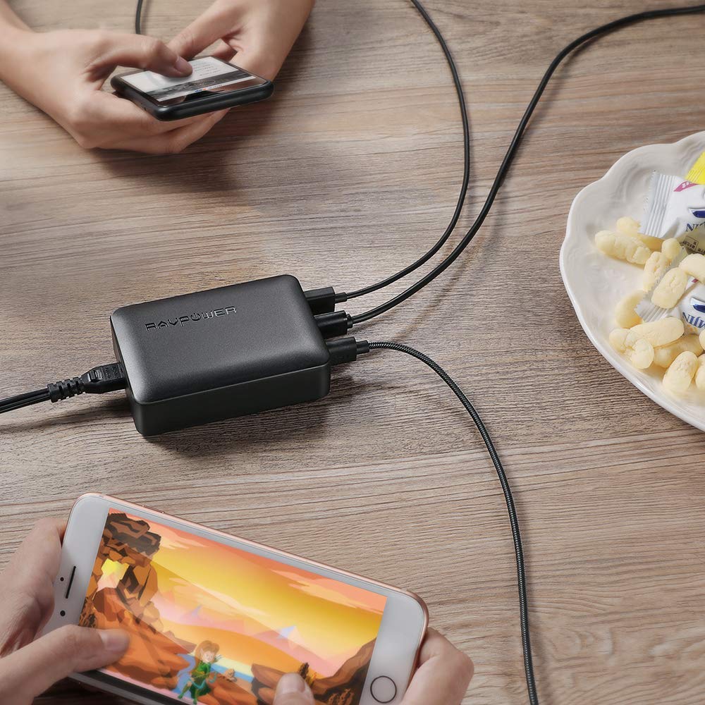 Sạc tường Ravpower RP-PC028 60W 12A 6 cổng USB