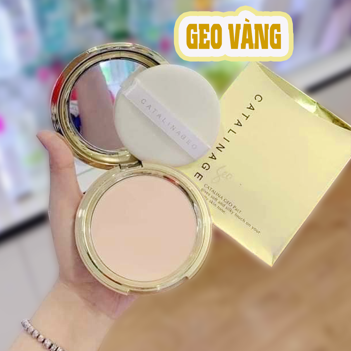 Phấn Phủ Siêu Mịn Catalina Geo Vàng