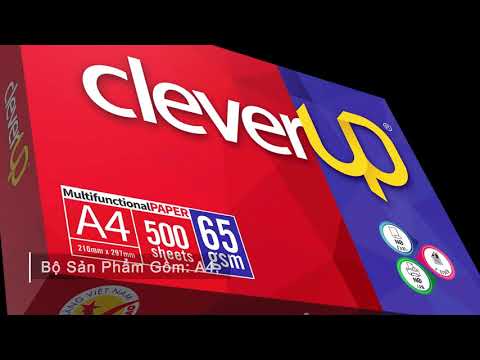 [HCM]5 Ream giấy in Clever Up A4 65gsm