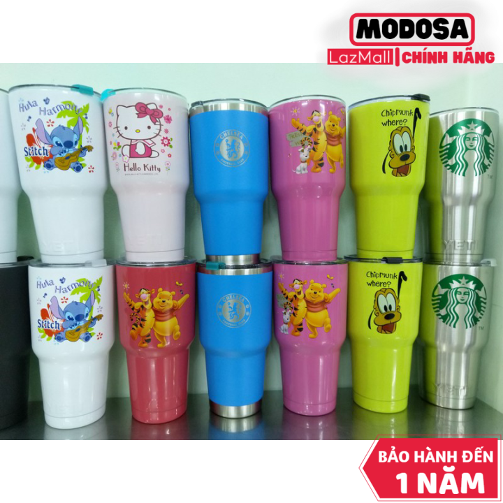 Ly giữ nhiệt thái modosa cao cấp 900ml có kèm ống hút và túi giao màu ngẫu nhiên
