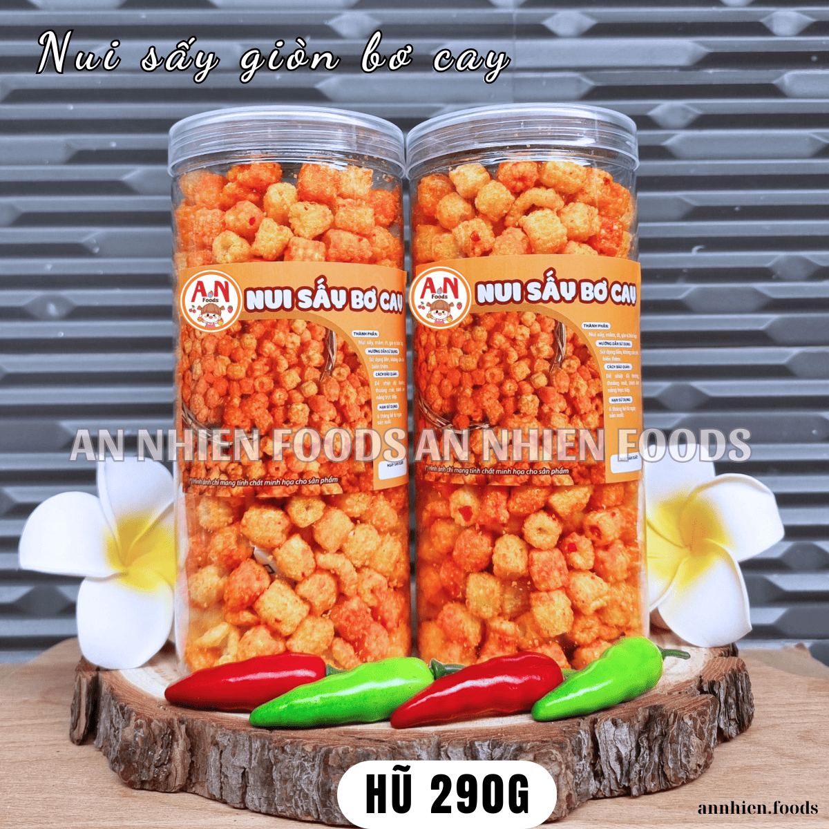 Nui chiên bơ cay (có video) {Khối lượng tịnh, không tính bao bì}