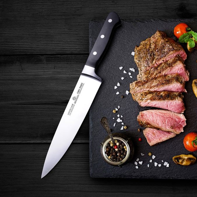 Benchusch Professional 8-Inch Chef Knife - Classic Series - German HC Steel with Full Tang Blade - Multi-Use for Slicing, Dicing, Chopping and Mincing Meat, Fish, Fruits, Vegetables