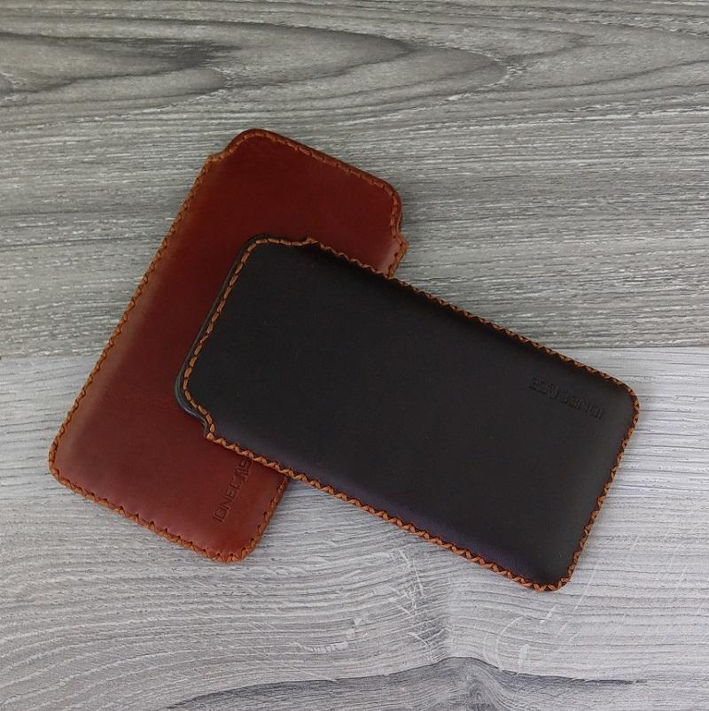 Bao Da Túi Rút Iphone Xs Max Da Bò Sáp