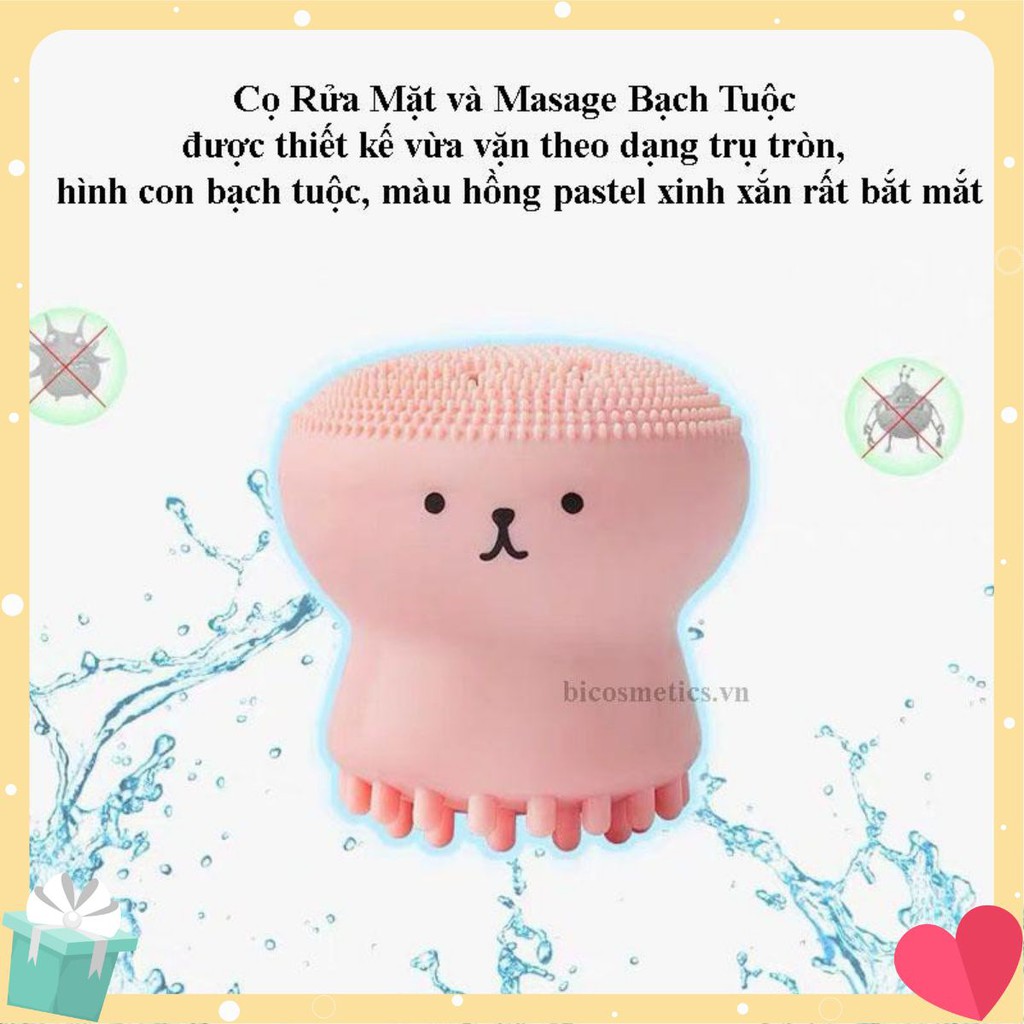 Cọ Rửa Mặt Bạch Tuộc Nhật Bản - Mẫu mới