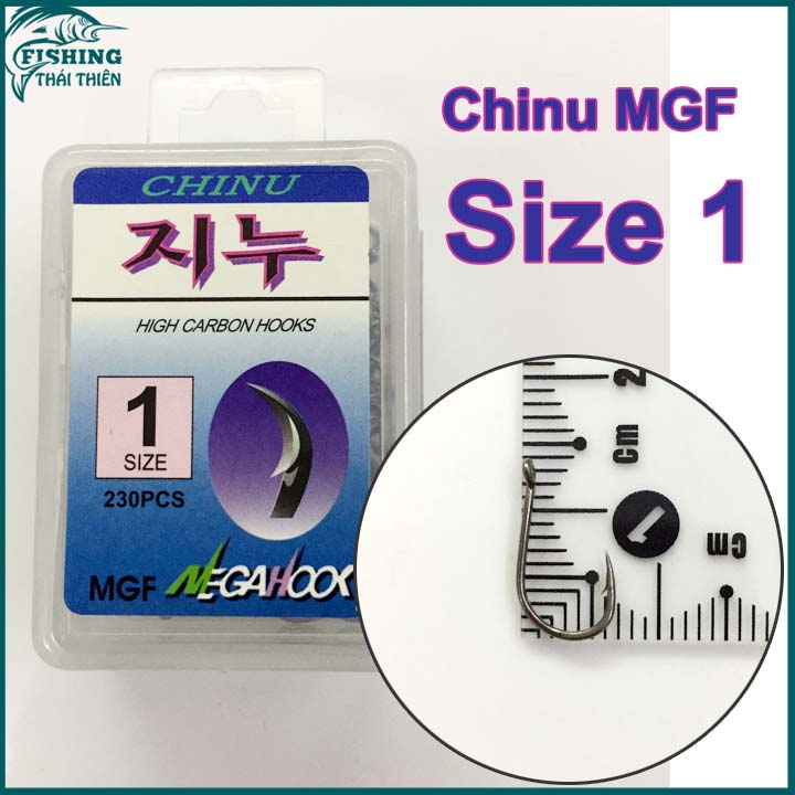 [HCM]Lưỡi câu cá carbon Chinu MGF