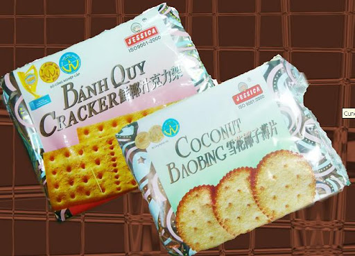Bánh Quy Coconut Cracker Jessica Bạc Vuông (Gói 178g)