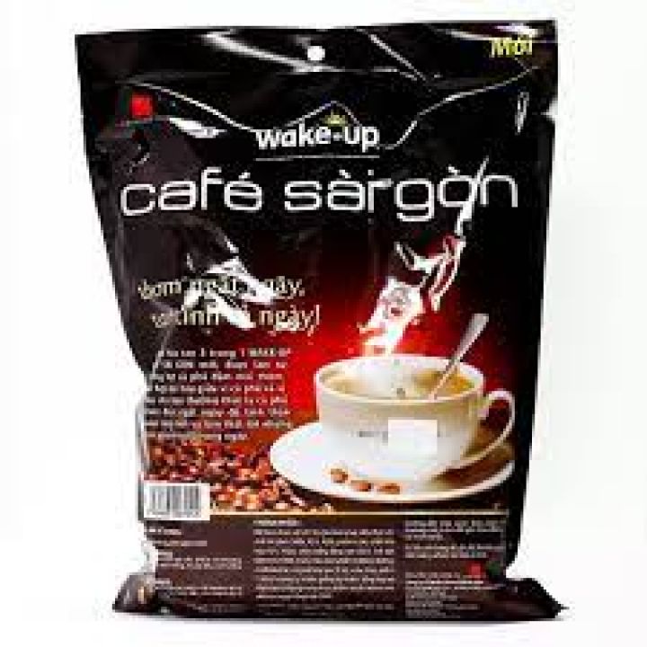 combo 10 túi Cà phê sữa hòa tan Wake-up sài gòn(24 gói*19G/ túi)