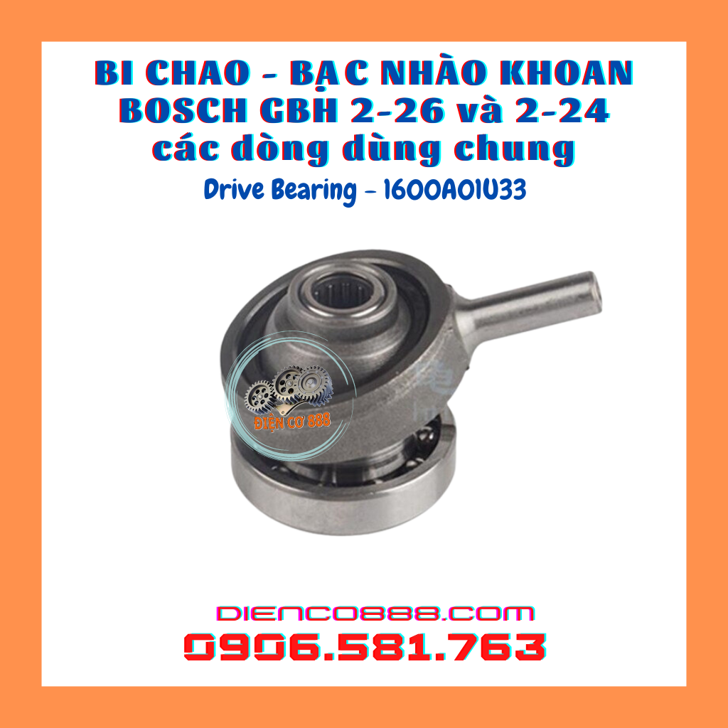 Bi chao - bạc nhào khoan BOSCH 2-26, 2-24 có bi đũa 9x13 (Drive Bearing, 1600A01U33)