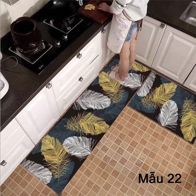 Thảm sàn phòng bếp chống dầu mỡ thấm nước (2 tấm)