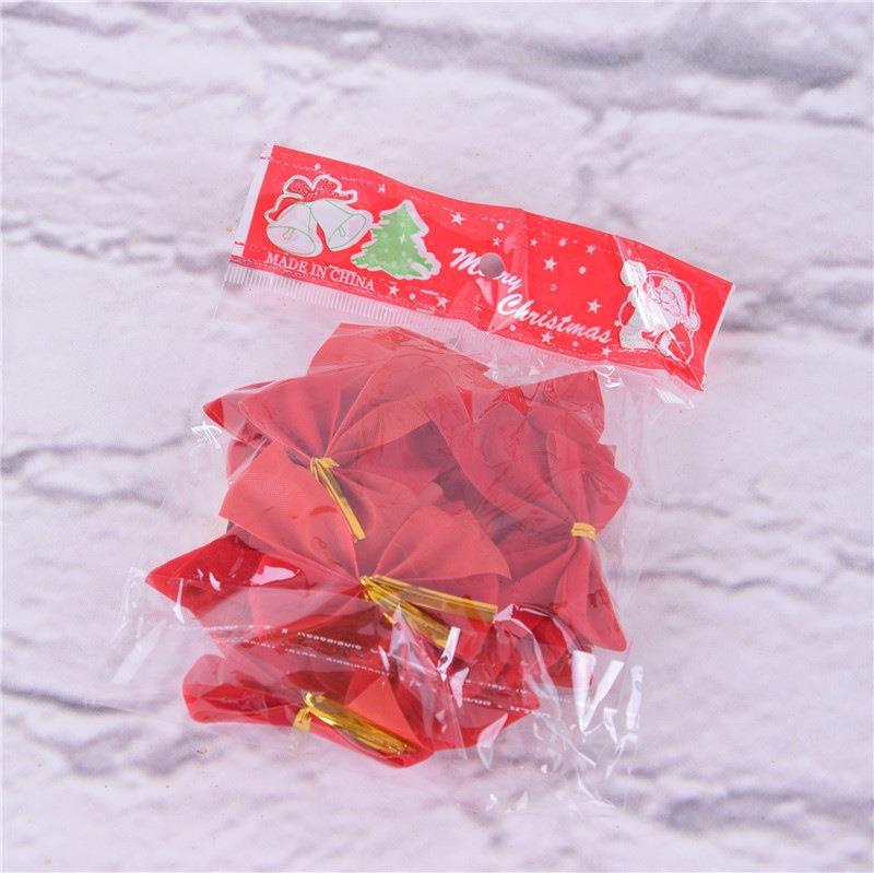 Set 12 nơ giáng sinh, nơ bướm treo cây thông, nơ noel trang trí thiệp, làm đồ trang trí giáng sinh, noel
