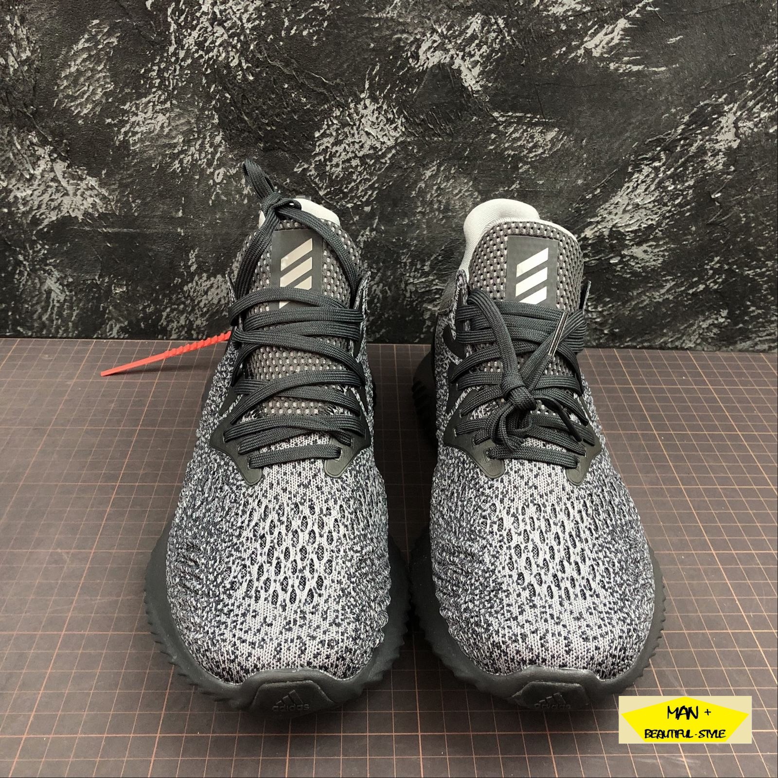 Giày thể thao sneaker Alphabounce beyond 2018 đen xám