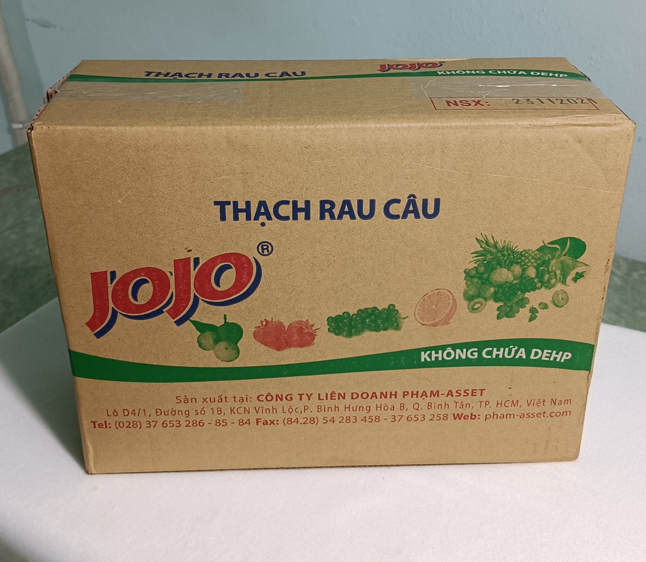 1 thùng (6kg) thạch rau câu trái cây JOJO