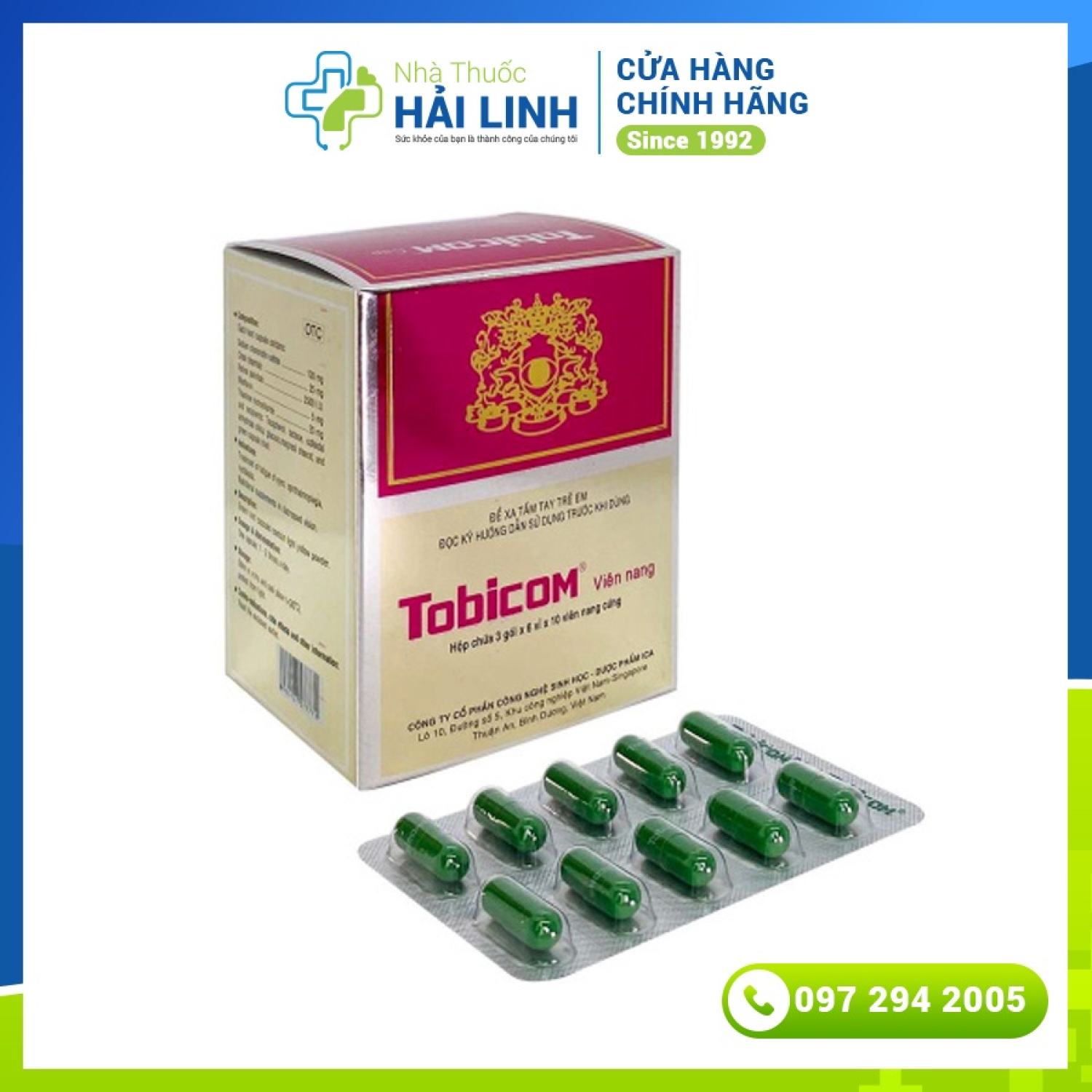 🔱 Viên uống sáng mắt Tobicom - 1 vỉ