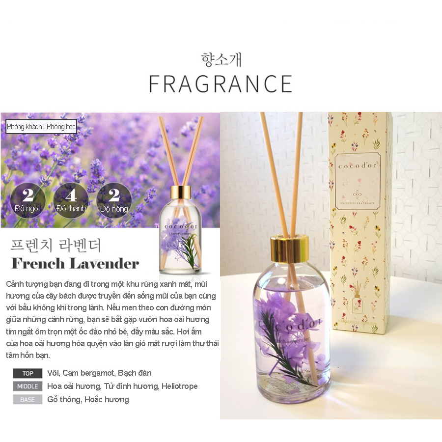 Tinh dầu tán hương Cocodor Herbarium R Diffuser 200ml