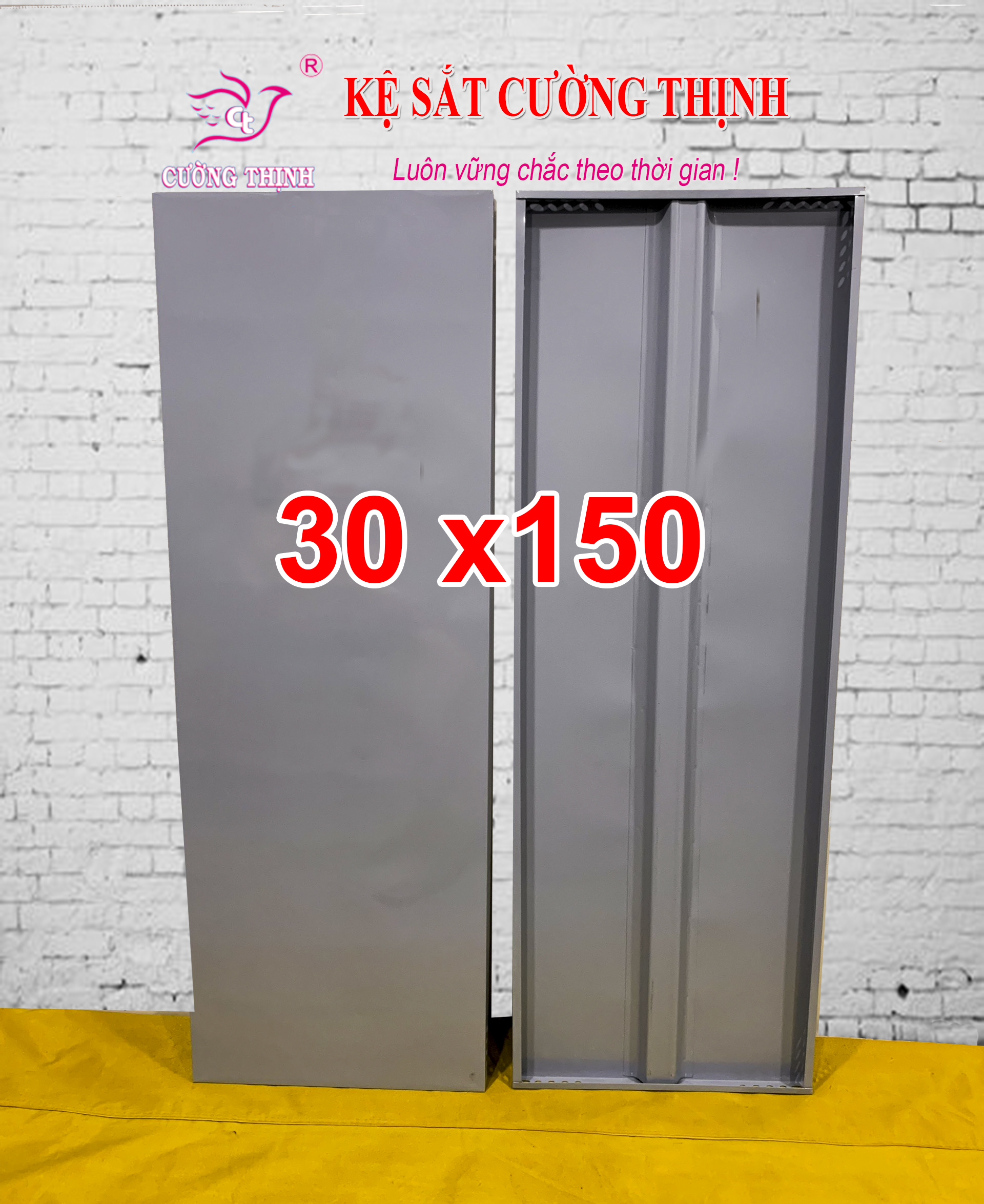 Mâm sắt rộng 30cm x dài 150cm, lắp ráp kệ sắt đa năng