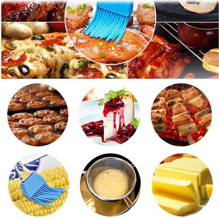2 CÂY. CỌ SILICON. DÙNG CỌ PHẾT DẦU, BƠ LÀM BÁNH, PHỤ KIỆN LÀM BÁNH. TH 729