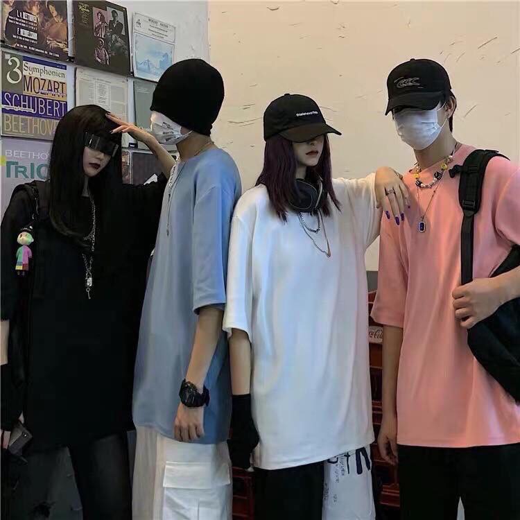 [HCM][ FULL SIZE + ẢNH THẬT ] Áo thun tay lỡ TRƠN Unisex