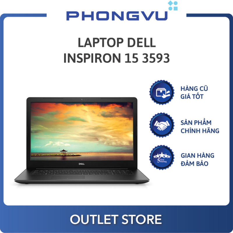 Laptop Dell Inspiron 15 3593 (N3593B-P75F013N93B) (i5-1035G1) (Đen) - Laptop cũ