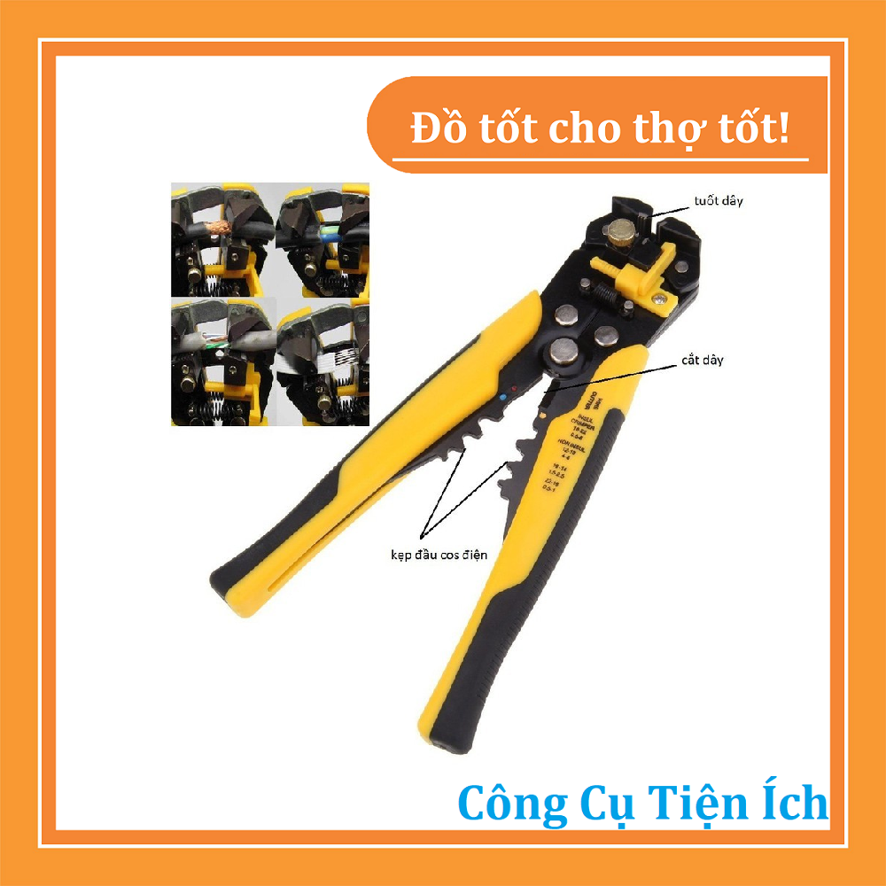 Kìm tuốt dây điện tự động, kìm tuốt dây điện đa năng