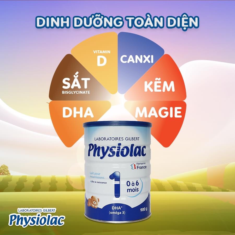 [Mẫu mới] Sữa Physiolac số 1 900g (date mới)