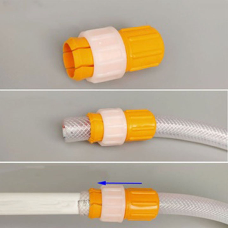 Đầu nối nhanh vòi máy giặt, ống nước cứng PVC, nối nhanh ống nước mềm,van vặn chặt ống nước tiện dụng-HAUSE