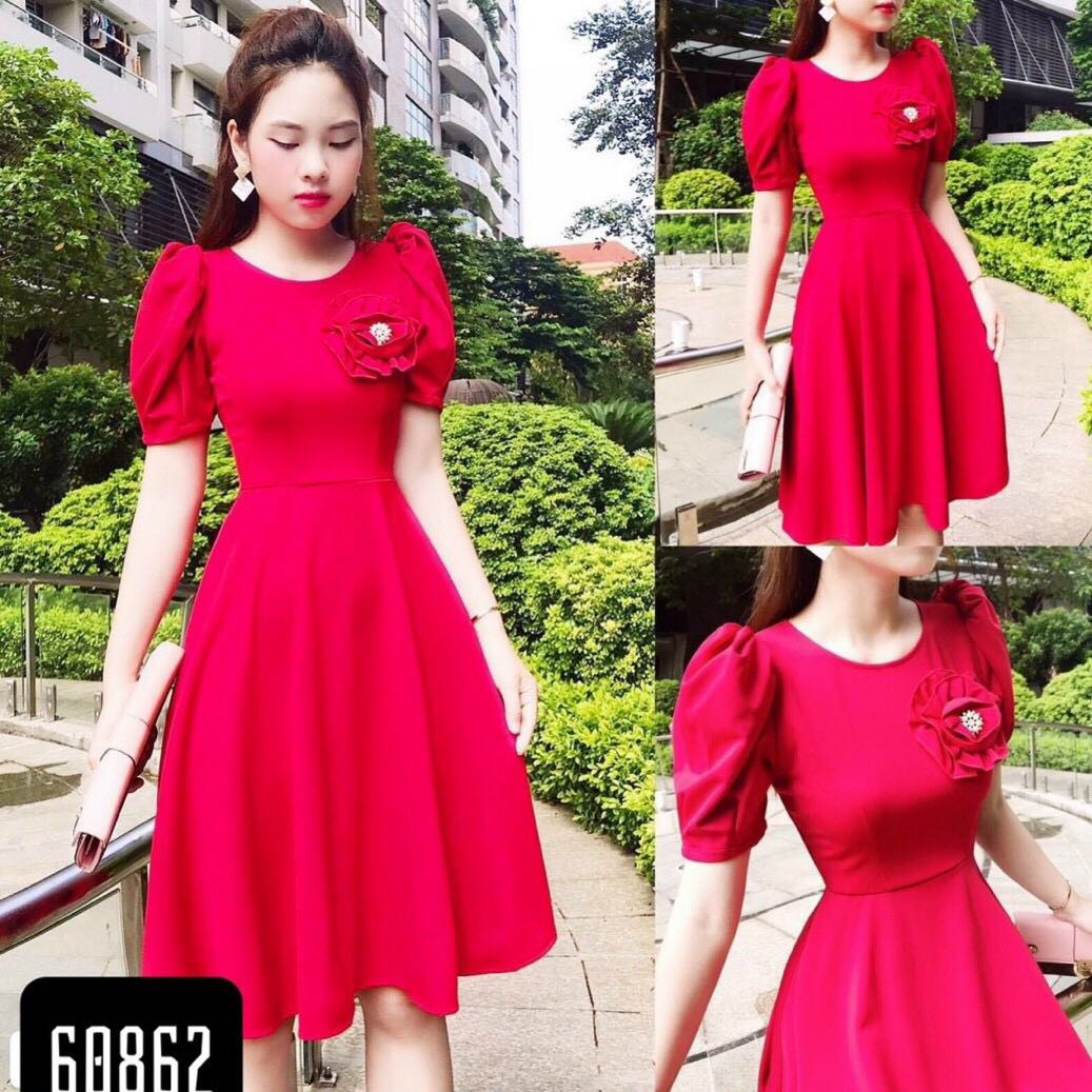 [HCM]ĐẦM XÒE DỰ TIỆC SANG TRỌNG KÈM BÔNG ĐÍNH NGỌC